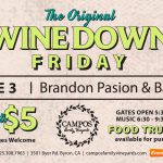 The Original Wine Down Friday is BACK! – Brandon Pasion & Band!