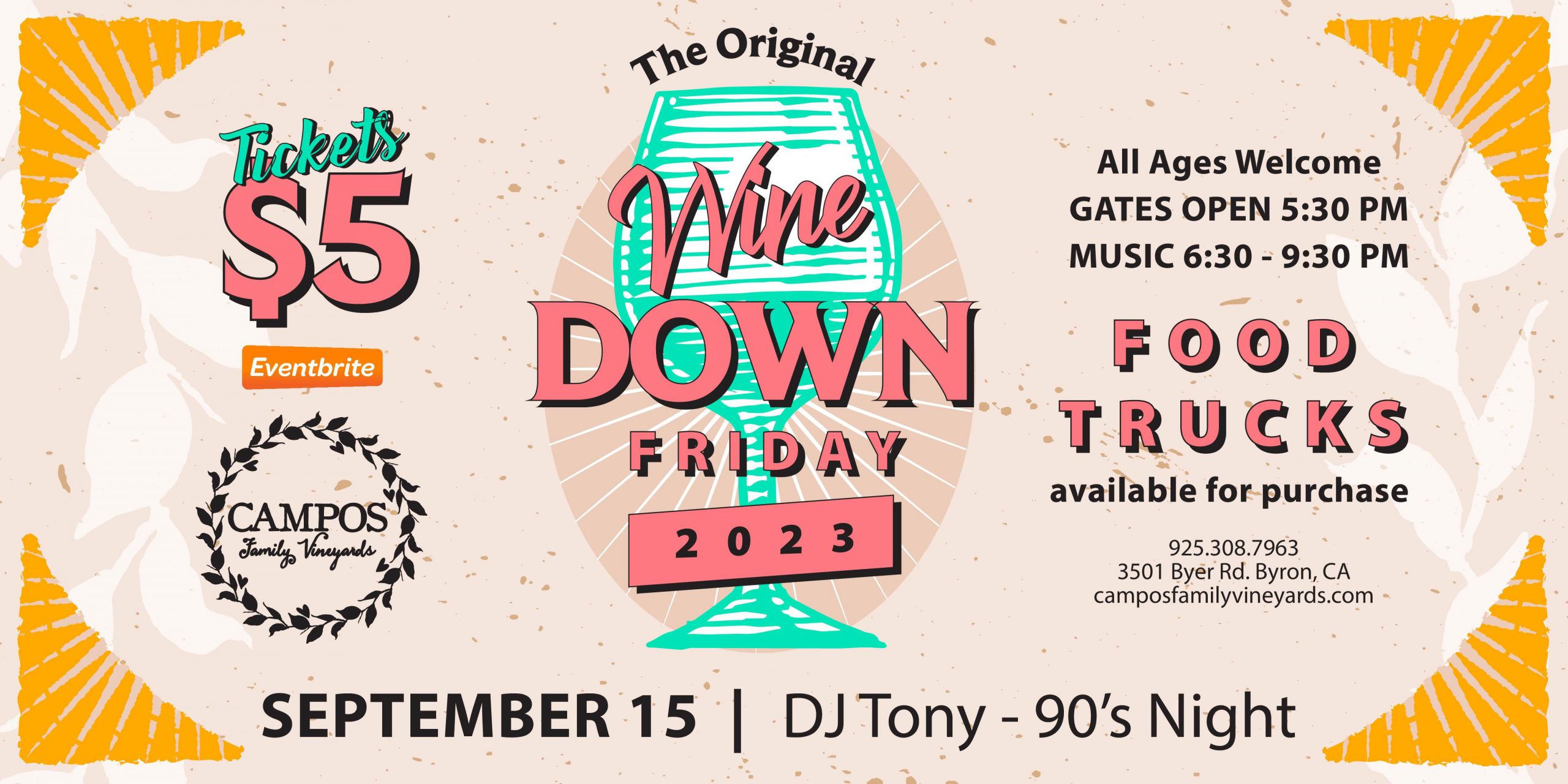 The Original Wine Down Friday - 90s Night with DJ Tony!!