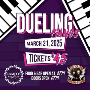 Dueling Pianos March 21st 2025